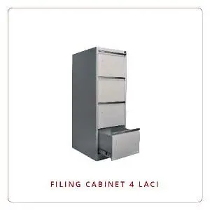 Filing Cabinet 4 Laci Abu-abu (Standard)