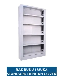 Rak Buku Satu Muka Standard dengan Cover